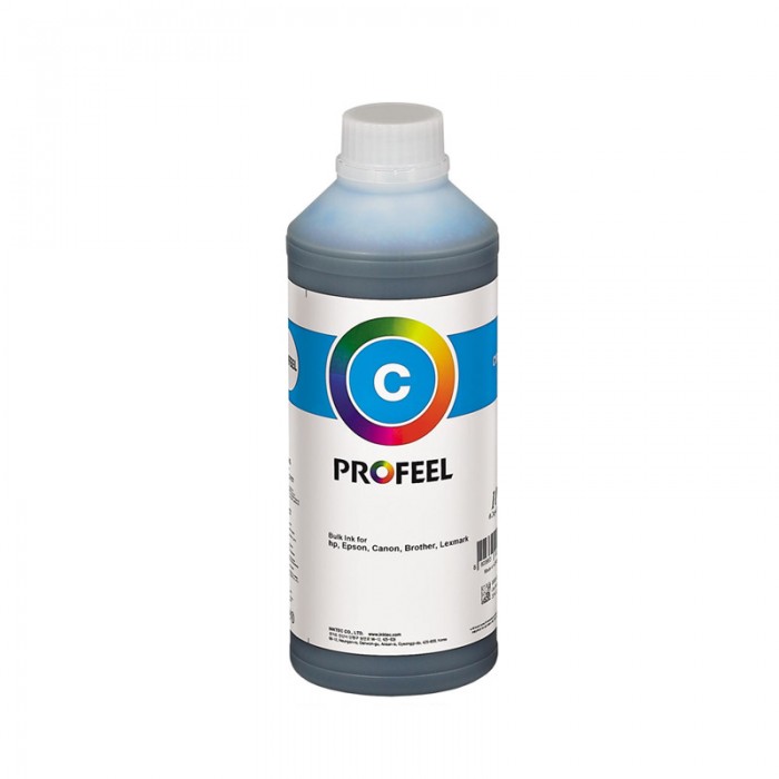 Tinta pigmentada InkTec para HP Officejet Pro X451DW / X476DW / X555DW | Fabricada por InkTec Co., Ltd - Korea | Frasco de 500ML | Marca Profeel | Modelo H5971 | Cor Cyan