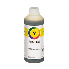 Tinta pigmentada específica para HP Officejet Pro X451DW / X476DW / X555DW | Fabricada por InkTec Co., Ltd - Korea | Marca Profeel | Frasco de 1 litro | Modelo H5971-01LY | Cor Yellow